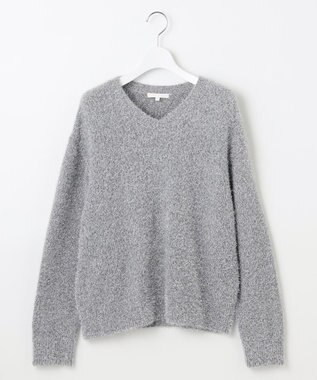 自由区 S 【カタログ掲載】フェザーラメプルオーバー ニット グレー