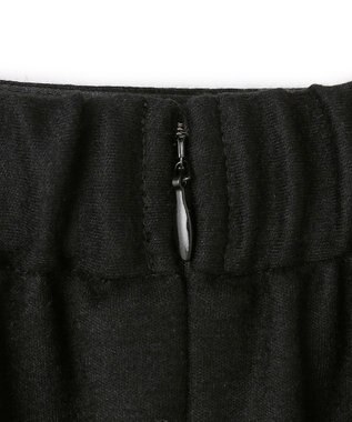 23区 【洗える】ウールミルドジャージー タック スカート ブラック系