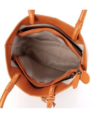 UNBILLION アトランタ ATLANTA / 牛革ハトメあおりトートS キャメル