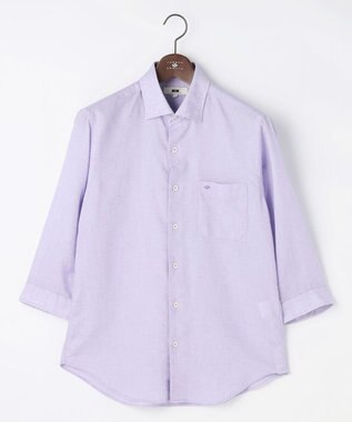 JOSEPH ABBOUD 【サステイナブル・JAPANファブリック】ソアロンパナマシャンブレーシャツ パープル系