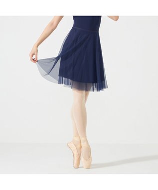 Chacott 巻きスカート ネイビー