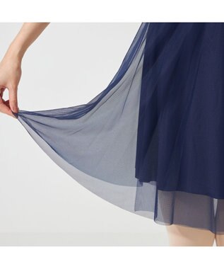 Chacott 巻きスカート ネイビー