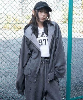 WEGO 【ユニセックス着用ITEM/MLサイズ展開】スウィッチングZIPパーカー