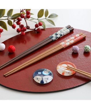 Mother garden しろたん ガラス箸置 《おともだち柄》 単品 おともだち柄