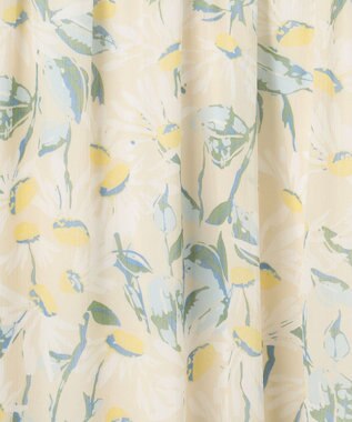 ANY SIS 【洗える】シアーパターン ワンピース アイボリー花柄