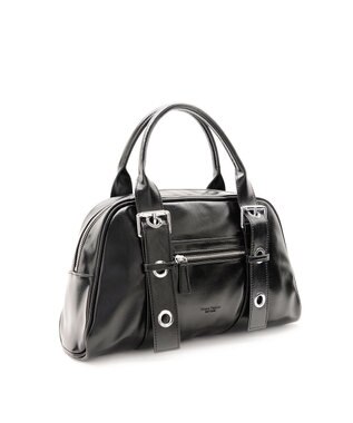 MioFIRANO ベルトハンドルボストンバッグ　FR エフアール BLACK