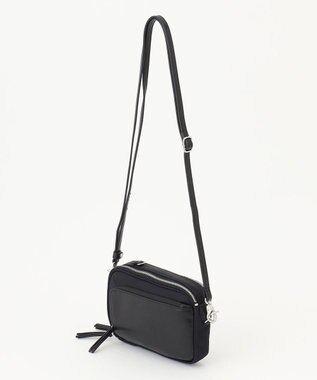 Y'SACCS ナイロン×リサイクルレザー　コンビマルチポシェット ブラック