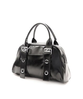 MioFIRANO ベルトハンドルボストンバッグ　FR エフアール BLACK