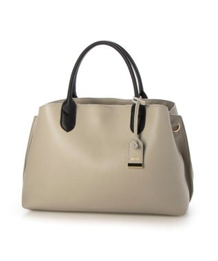 UNBILLION ペルケ perche / WEB直営限定・牛革ユーティリティA4・2wayトートバッグ ライトグレー