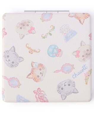 Chacott Catコンパクトミラー オフホワイト