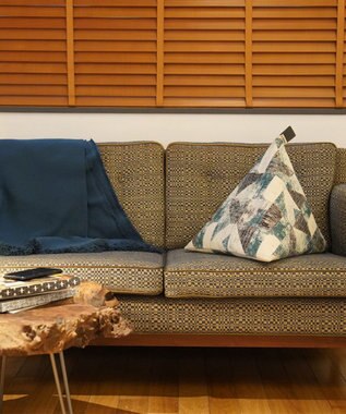 ビーズクッション tetra 【&CRAHUG】オーガニックコットン8号帆布 ビーズクッションNAGI ミニサイズ グリーン