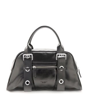 MioFIRANO ベルトハンドルボストンバッグ　FR エフアール BLACK