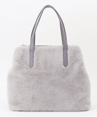 ANY SIS 【2WAY】ベルトメタルファートート バッグ ライトグレー