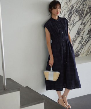 組曲 ラメシアーチェック ワンピース