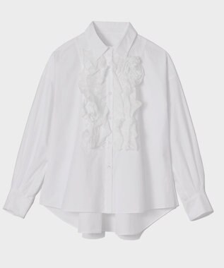 GRACE CONTINENTAL コサージュドレスシャツ ホワイト