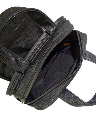 +RING 【プラスリング】【数量限定】メンズ向け  synthetic leather mini boston bag BLK SR403 黒