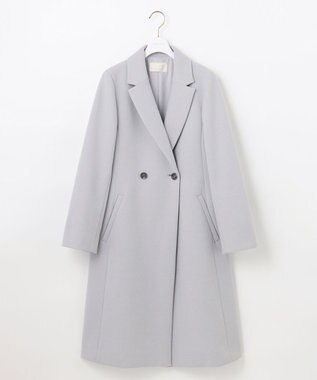 ANY SIS L ウールライクレディ チェスターコート アイスグレー