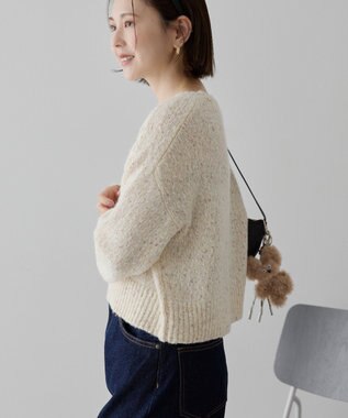 AMERICAN HOLIC ラメmixネップニットプルオーバー Ivory