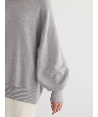AMERICAN HOLIC バイパチ袖ボリュームニットプルオーバー　 Light Gray Mixture