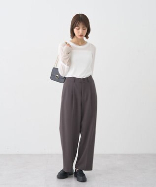 earth music&ecology レイヤードシアープルオーバー Off White