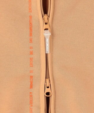 PW CIRCULUS 【WOMEN】裏毛ジップアップフーディー ベージュ系