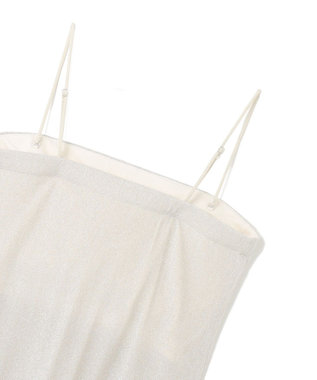 GRACE CONTINENTAL ラメベアトップ シルバー