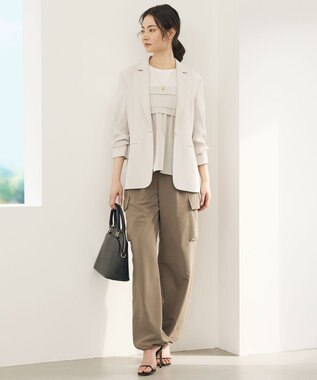 自由区 【カタログ掲載・セットアップ対応・セレモニー・ハレの日・通勤】テクスチャードスーツ ジャケット フラックス