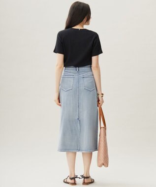 自由区 【洗える】シャーリングジャージー Tシャツ ブラック