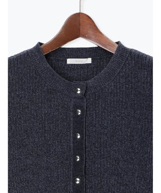 Te chichi モールリブカーディガン チャコールグレー