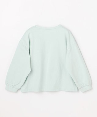 ANY KIDS 【綿100%】ネコアソート 長袖Tシャツ ミント