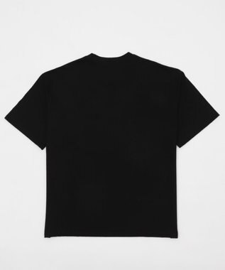 WEGO fake　it　flowersビッグT ブラック