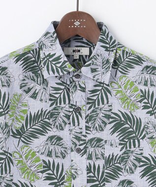 JOSEPH ABBOUD リヨセルリーフ 半袖シャツ カーキ系5
