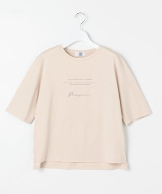 J.PRESS LADIES ロゴ Tシャツ ベージュ系