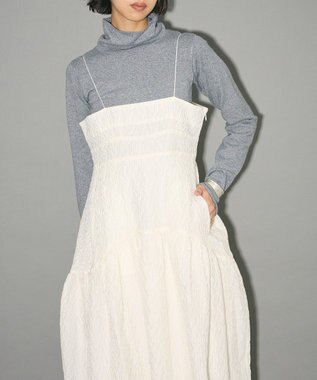 Green Parks ジャガードキャミワンピース Off White