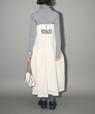 Green Parks ジャガードキャミワンピース Off White