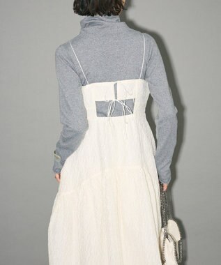 Green Parks ジャガードキャミワンピース Off White