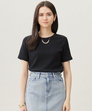 自由区 【洗える】シャーリングジャージー Tシャツ