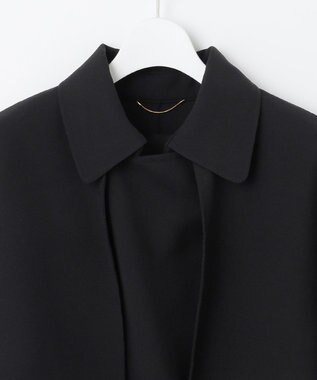 自由区 S 【カタログ掲載・Premium Collection】ウーステッドリバー トレンチコート ブラック系