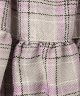 ANY KIDS チェック柄/アニマル柄スカパン ベージュ系チェック