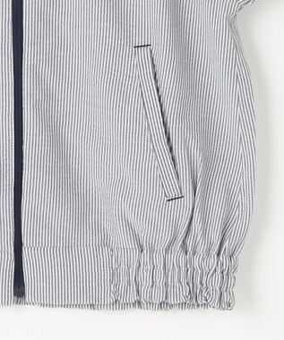 J.PRESS KIDS 【140-170cm】ステンカラー  ライトアウター ネイビーストライプ系