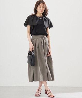 組曲 コットンポンチケープライク ブラウス ブラック系