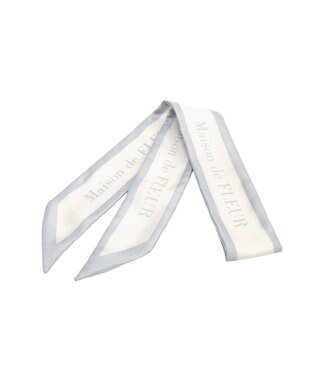 Maison de FLEUR スカーフ付きリボンキルティング2Wayスクエアトート Ivory