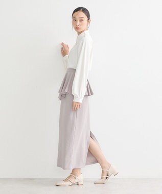 earth music&ecology 刺繍襟ブラウス Off White