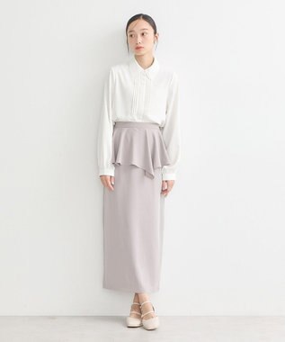 earth music&ecology 刺繍襟ブラウス Off White