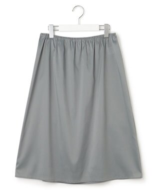 23区 S 【洗える】ブライトナイロンワッシャー ニットコンビワンピース カーキ系