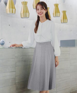 Tiaclasse ポンチフレアスカート グレー