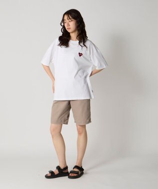 OP／FILA 【Ocean Pacific】ワンポイントベーシックTシャツ ホワイト