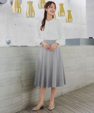 Tiaclasse ポンチフレアスカート グレー