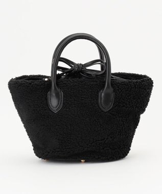 LA BAGAGERIE エコファー　バケツハンドバッグ ブラック