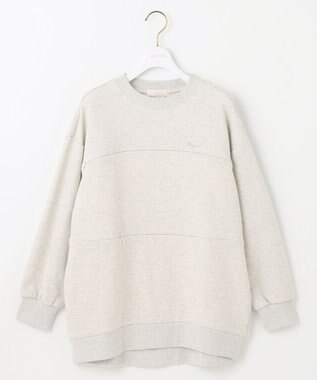 ANY SIS 【貴島明日香さんコラボ】ラメ裏毛猫トレーニャー アイボリー